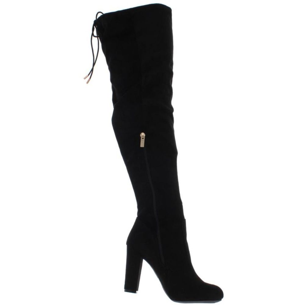 Journee Collection Womens Maya Black Zipper Over-The-Knee Boots Shoes NWT - Picture 2 of 3
